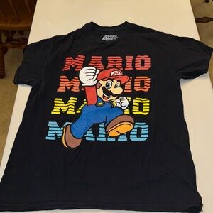 Nintendo Black Tee with Mario Graphic